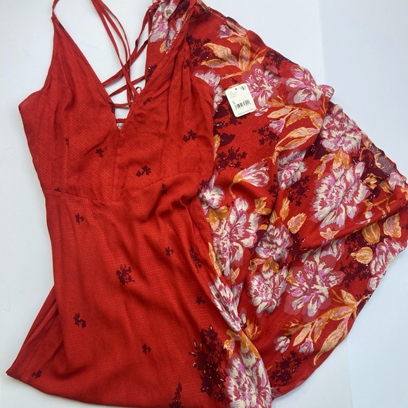 Free People Get To You Maxi Dress Size XS & Small - Picture 5 of 10